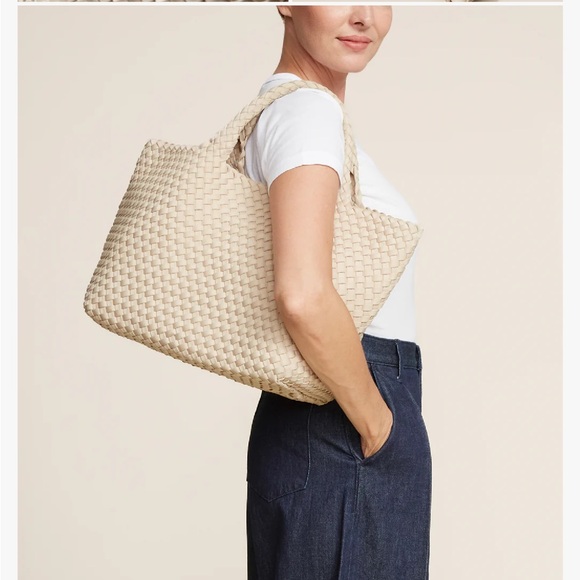 Naghedi St Barth medium tote in Ecru - Picture 9 of 9